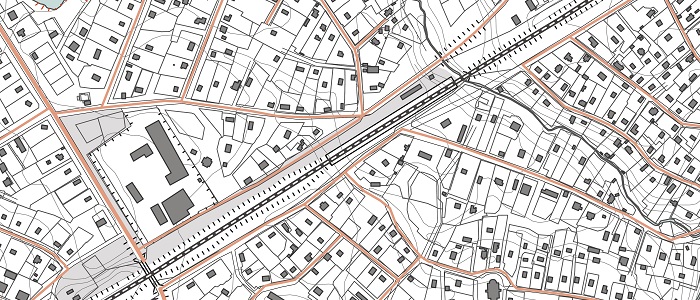 Image de la carte d’une ville qui permet de cibler les meilleurs emplacements pour un restaurant.