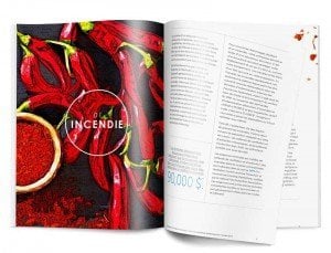 Image d’un livre de recettes permettant de télécharger un document technique sur les risques auxquels sont confrontés les propriétaires de restaurant.