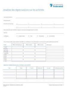 Business-Continuity-Business-Impact-Analysis-Form French