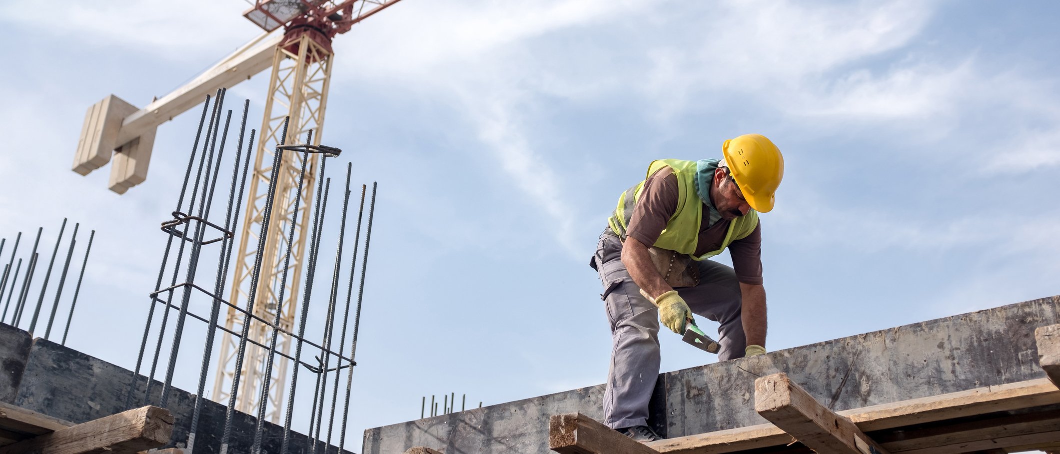 A worker on a construction site.